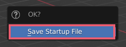 Save Startup File