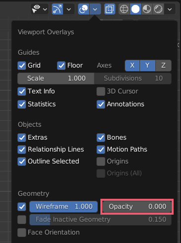weight paint wireframe