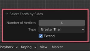 blender Faces by Sides