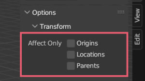 blender Affect Only