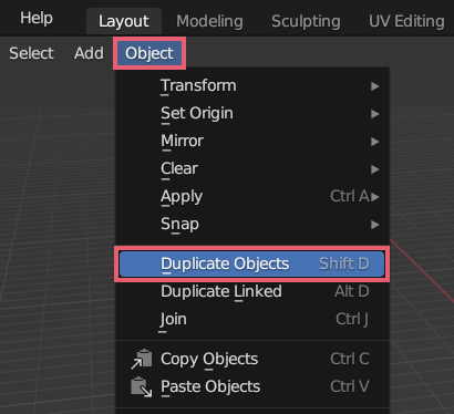 Duplicate Objects