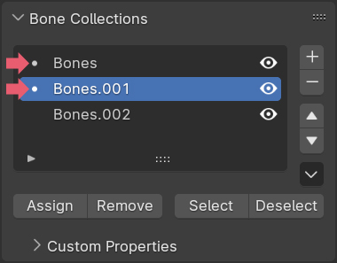 Blender Bone Collections