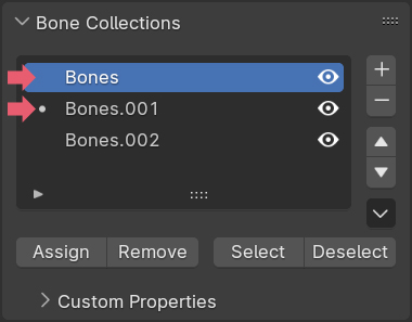 Blender Bone Collections