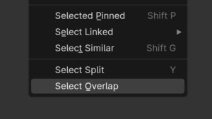 Blender Select Overlap