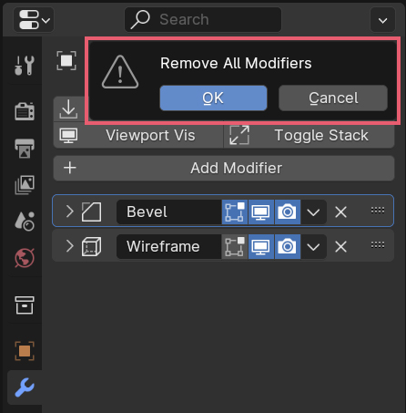Blender Remove Modifiers